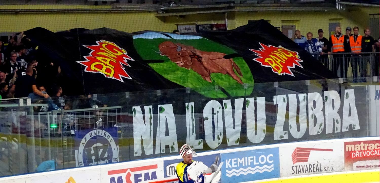 Fanoušci Havířova se v Přerově prezentovali povedeným choreem. 