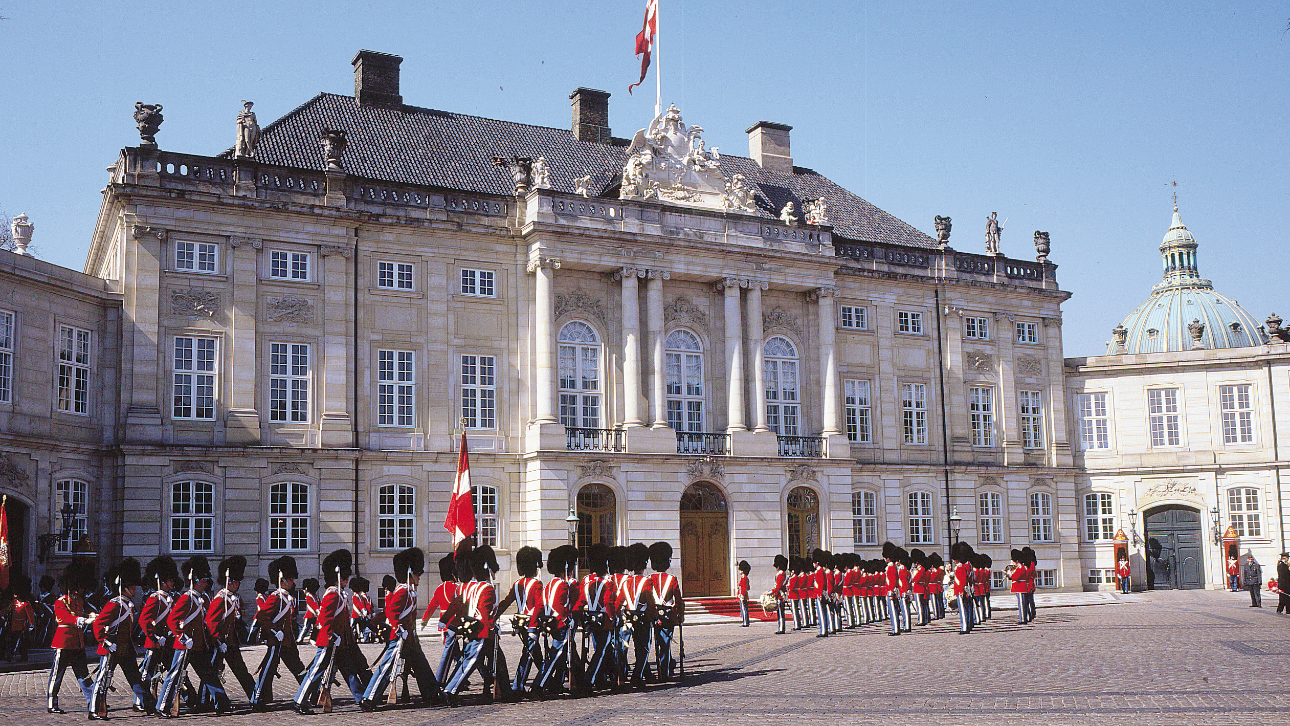 Dánský královský palác Amalienborg.
